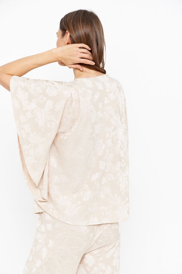 Cortefiel Top jacquard de punto Arena