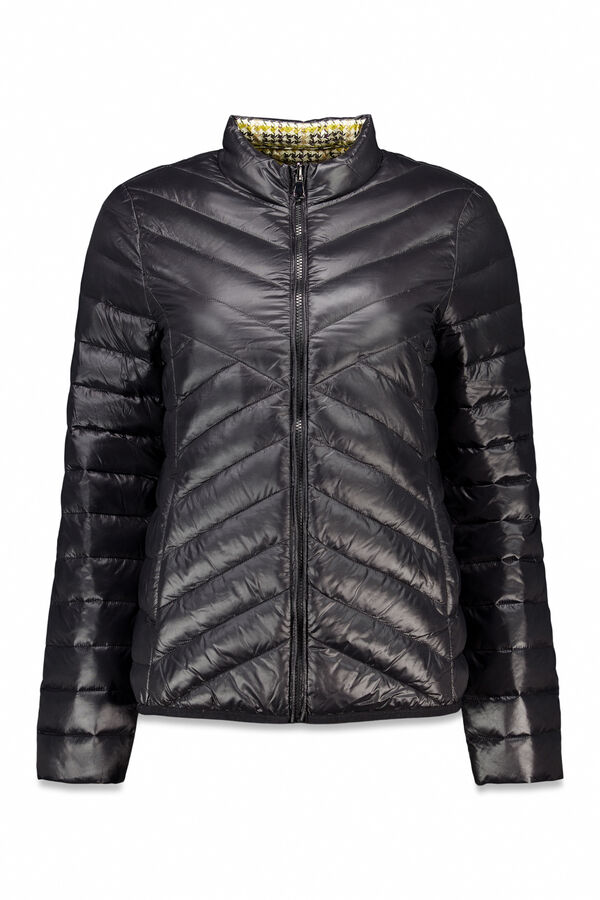 Cortefiel Cazadora reversible plumas Negro