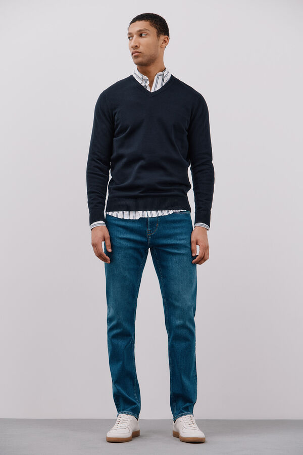 Cortefiel Jeans straight fit Azul