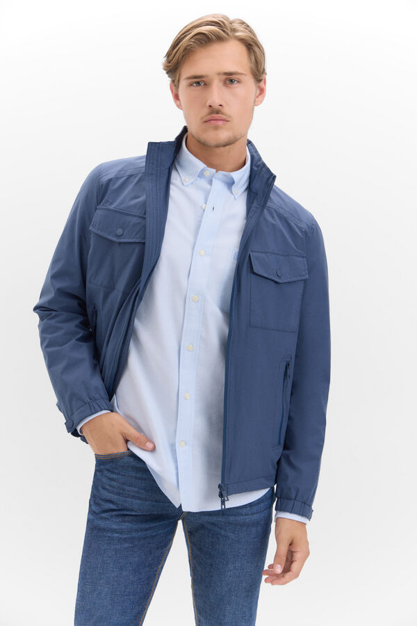 Cortefiel Blus&atilde;o t&eacute;cnico leve Azul