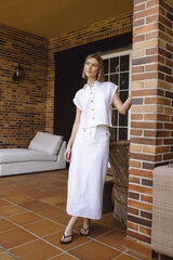 Vero Moda Saia 7/8  Cinzento