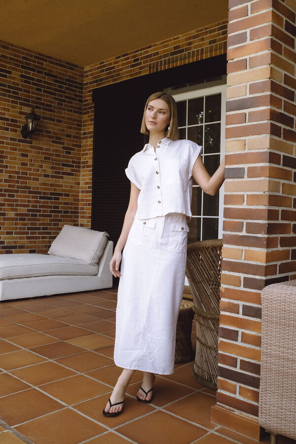 Vero Moda Saia 7/8  Cinzento