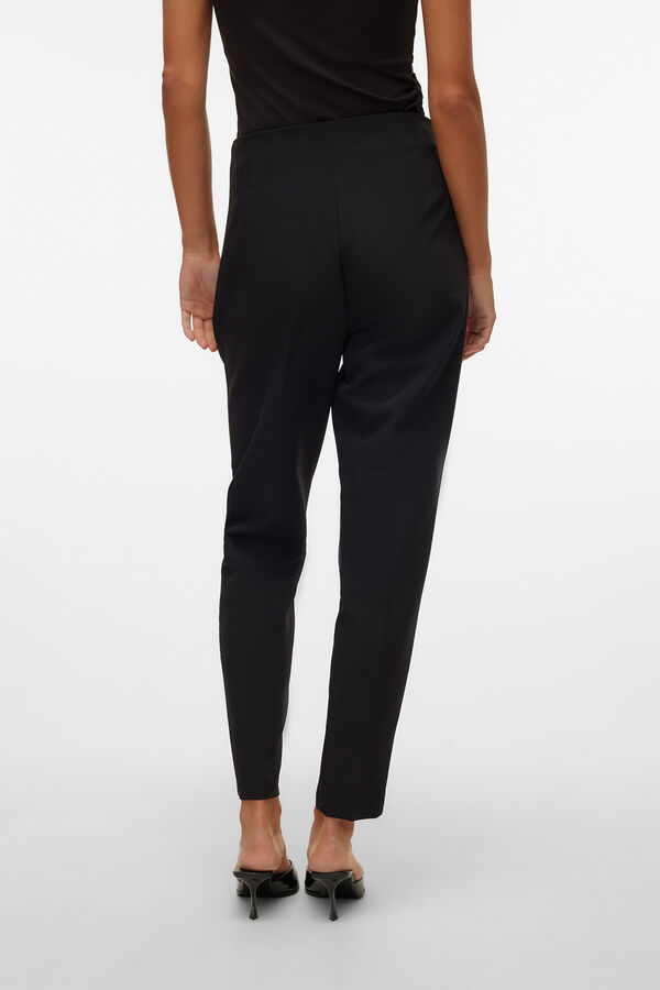 Vero Moda Cal&ccedil;as compridas de vestir Preto