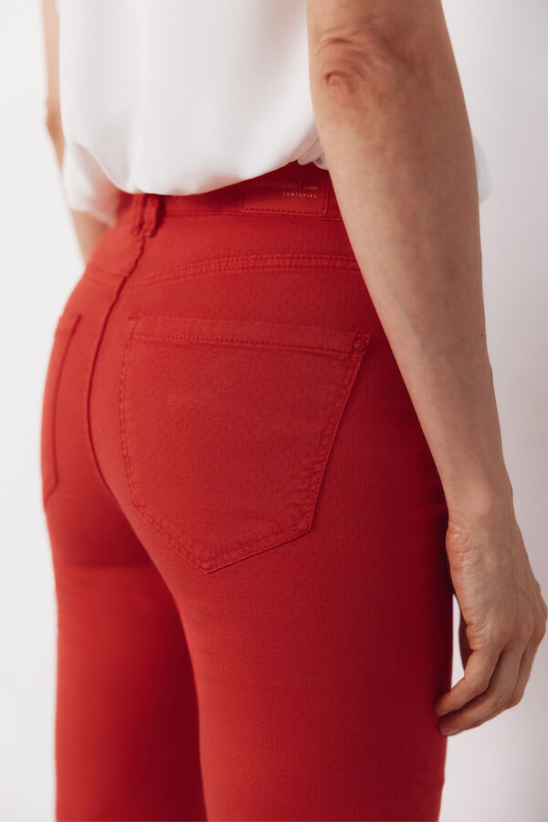Cortefiel Jeans sensacional jacquard Vermelho
