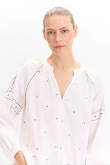 Cortefiel Blusa bordada floral Multicolorido