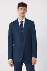 Cortefiel Blazer de fato olho de perdiz COOLMAX&reg; Azul