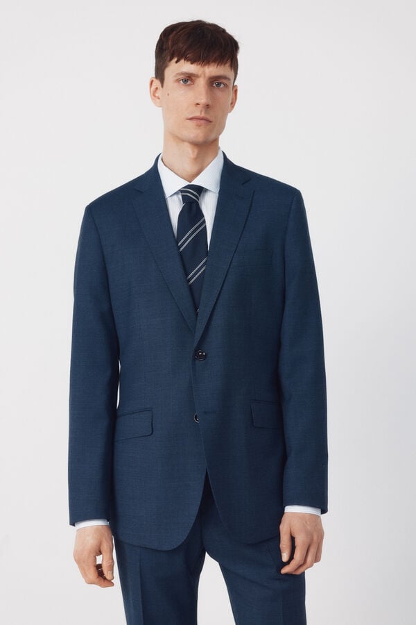 Cortefiel Blazer de fato olho de perdiz COOLMAX&reg; Azul