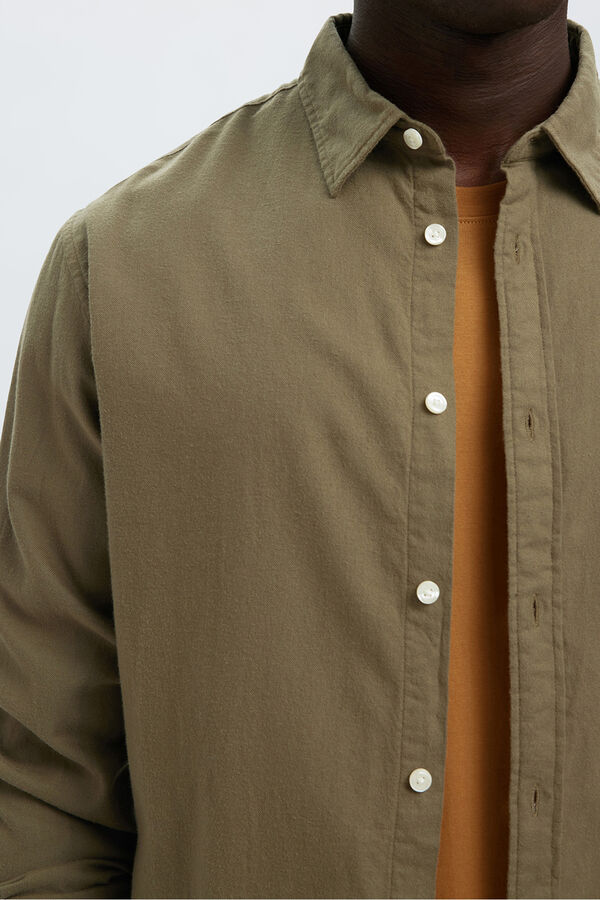 Selected Camisa de manga larga slim fit Verde