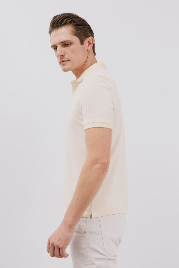 Cortefiel Polo oxford Amarillo