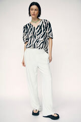 Object Blusa Ecovero y mangas globo Gris