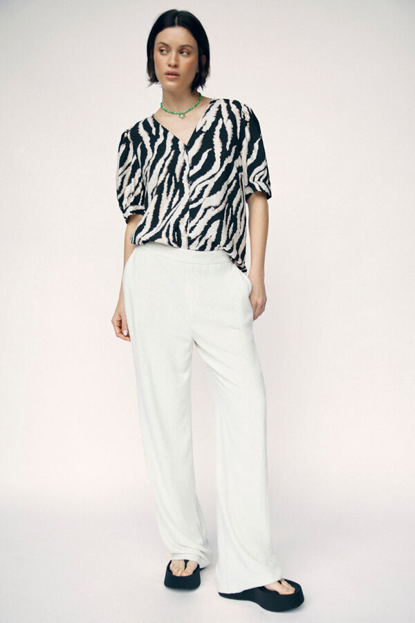 Object Blusa Ecovero y mangas globo Gris