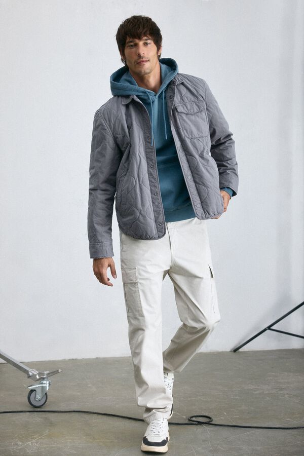 OOTO Sobrecamisa acolchada Gris