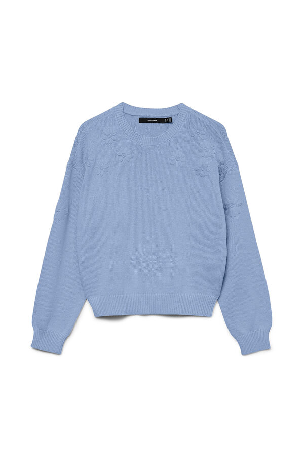 Vero Moda Jersey de punto con bordados Azul