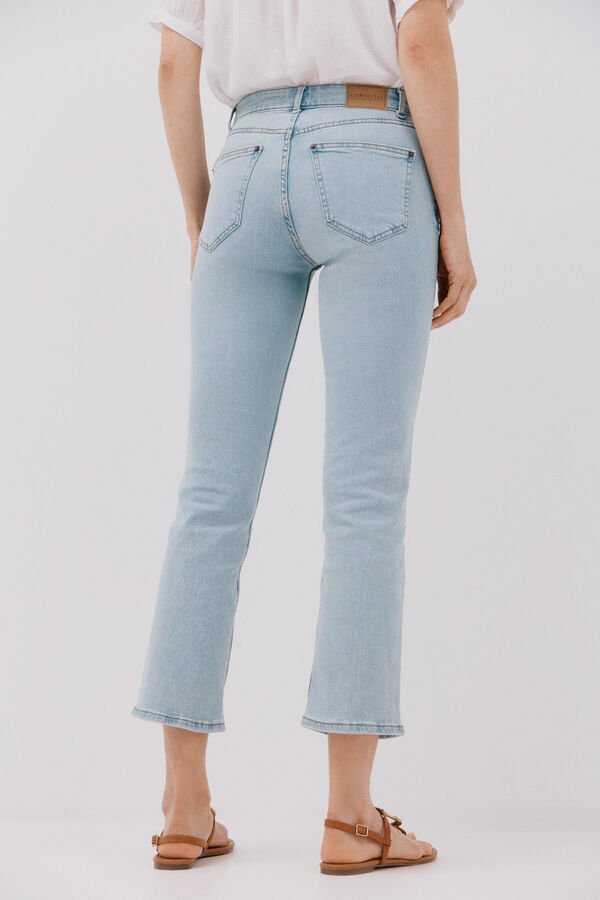 Cortefiel Jeans recto crop Azul oscuro