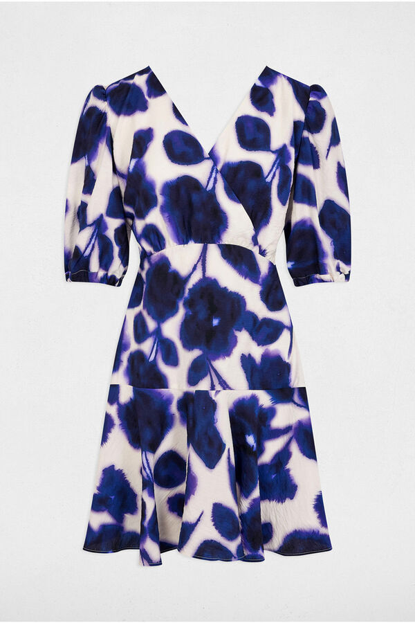 Morgan Vestido acampado estampado Multicolor