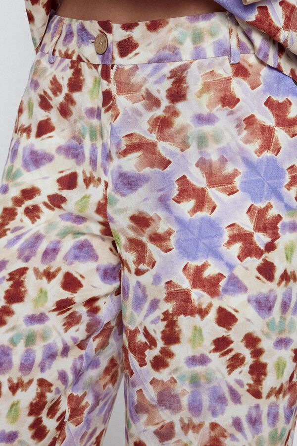 Slowlove Pantal&oacute;n ancho estampado Multicolor