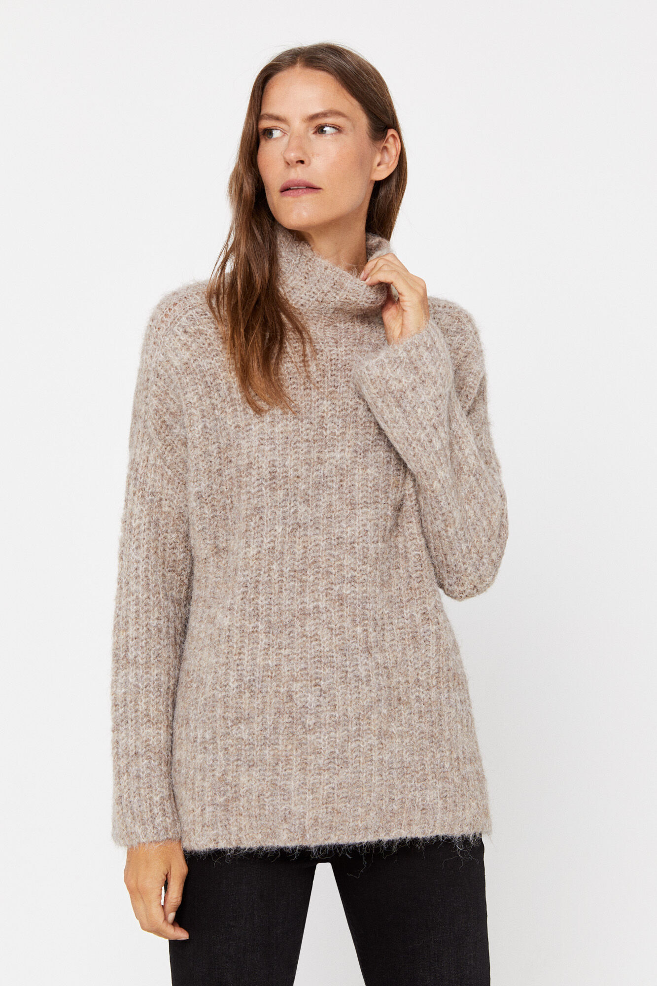 Cortefiel Camisola de malha bordada