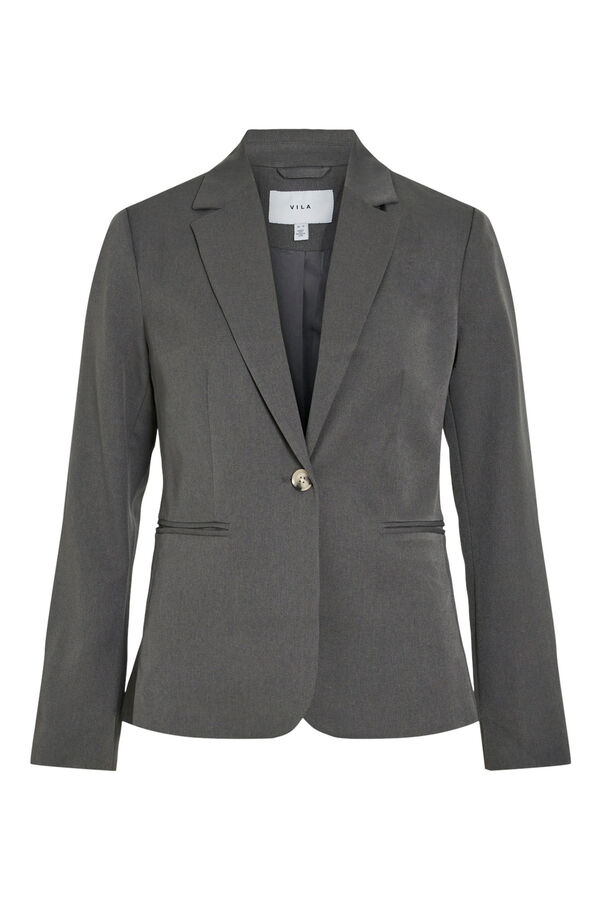 Vila Americana blazer de mujer entallada Gris