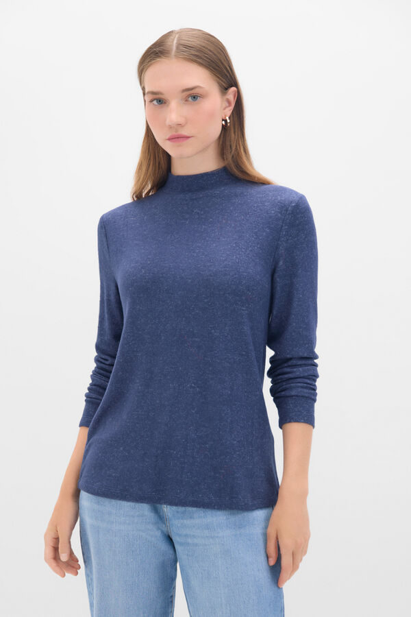 Cortefiel Camisola b&aacute;sica pesco&ccedil;o Perkins Azul