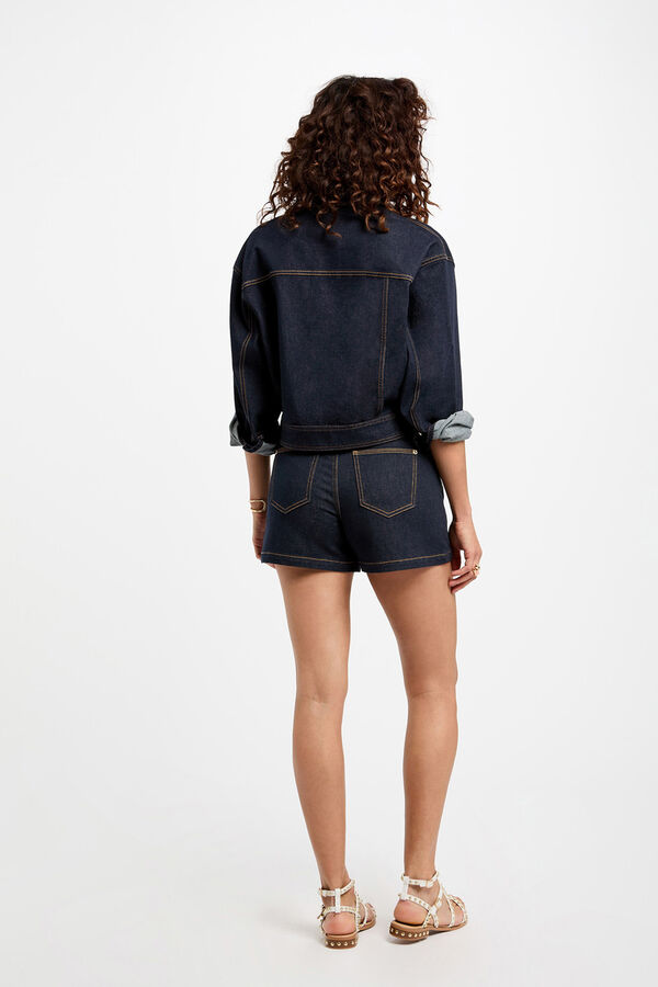 Morgan Casaco jeans curta Azul
