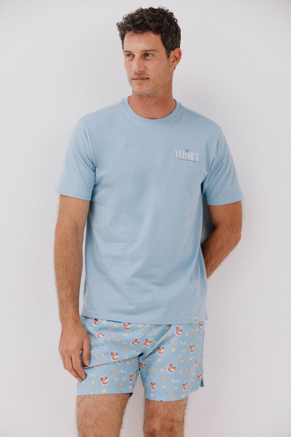 Cortefiel Mai&ocirc; estampado aperitivo Azul