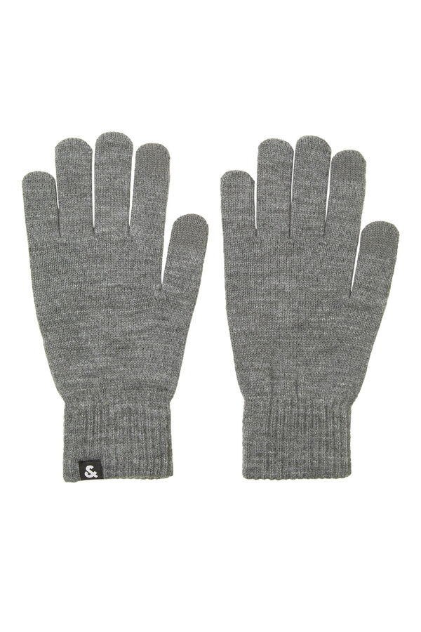 Cortefiel Guantes de punto con poliéster reciclado Gris