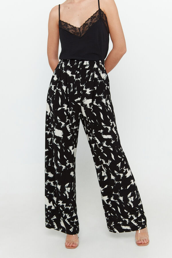 Vero Moda Pantal&oacute;n recto cintura alta Gris