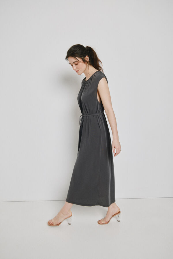 Vero Moda Vestido 7/8 sem mangas Cinzento
