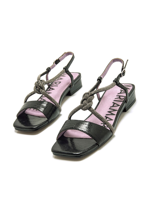 Maria Mare Sandalia plana Negro