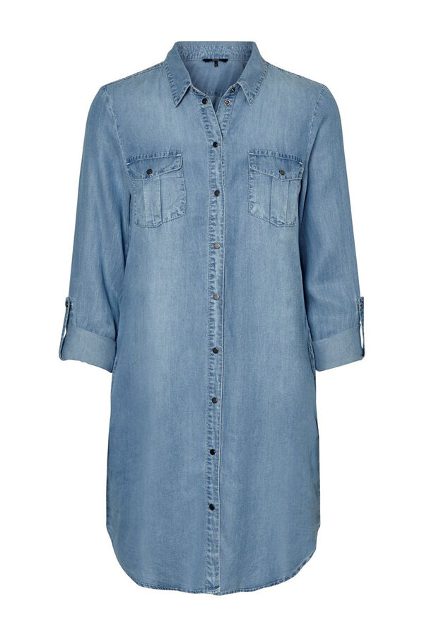 Vero Moda Vestido vaquero de manga larga Azul