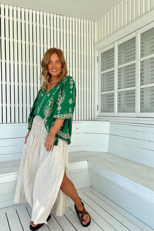 Jaase Blusa manga francesa oversize Rue Verde