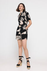 Vero Moda Calções estampados Preto