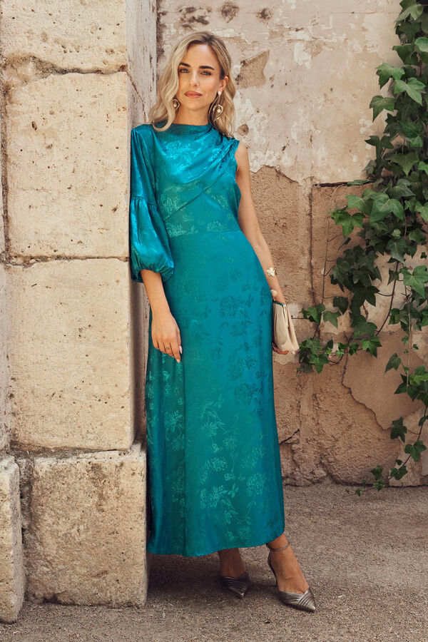 Pol&iacute;n Et Moi Vestido longo Lucilda Azul