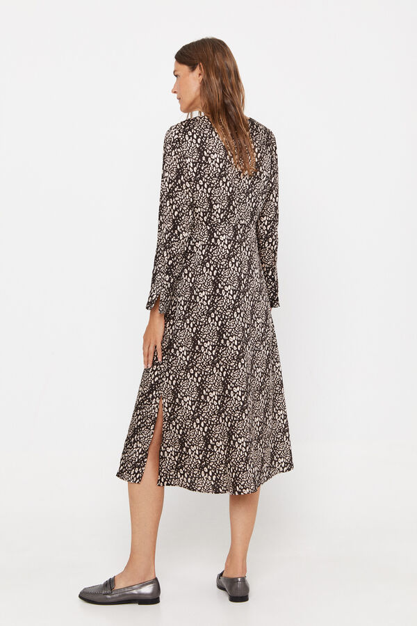 Cortefiel Vestido estampado Multicolor