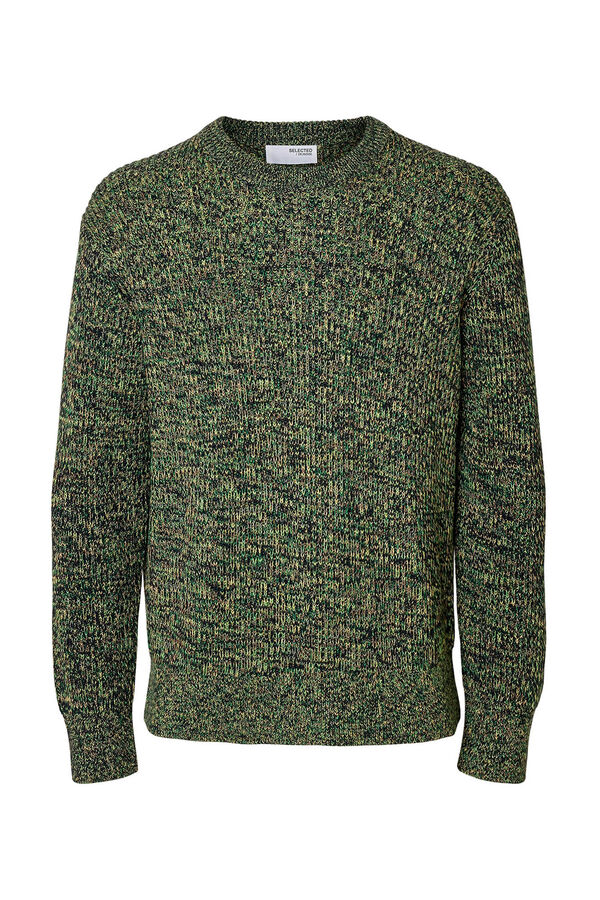 Selected Jersey cuello caja 100% algod&oacute;n org&aacute;nico Verde