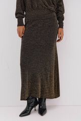Cortefiel Saia de malha com lurex Dourado