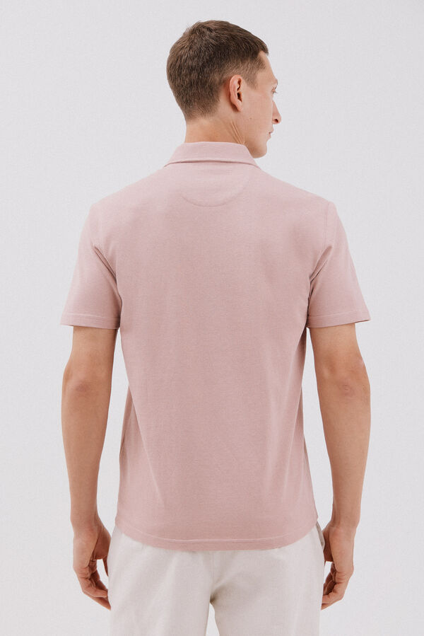 Cortefiel Polo estructura Rosa
