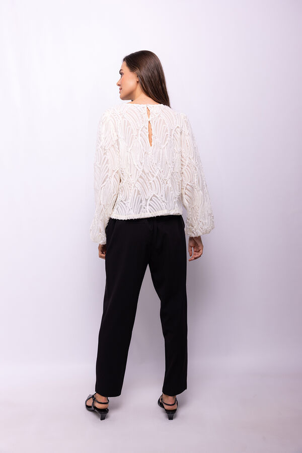 Object Blusa tejido textura Blanco
