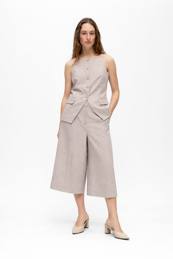 Object Chaleco sarga vestir Gris