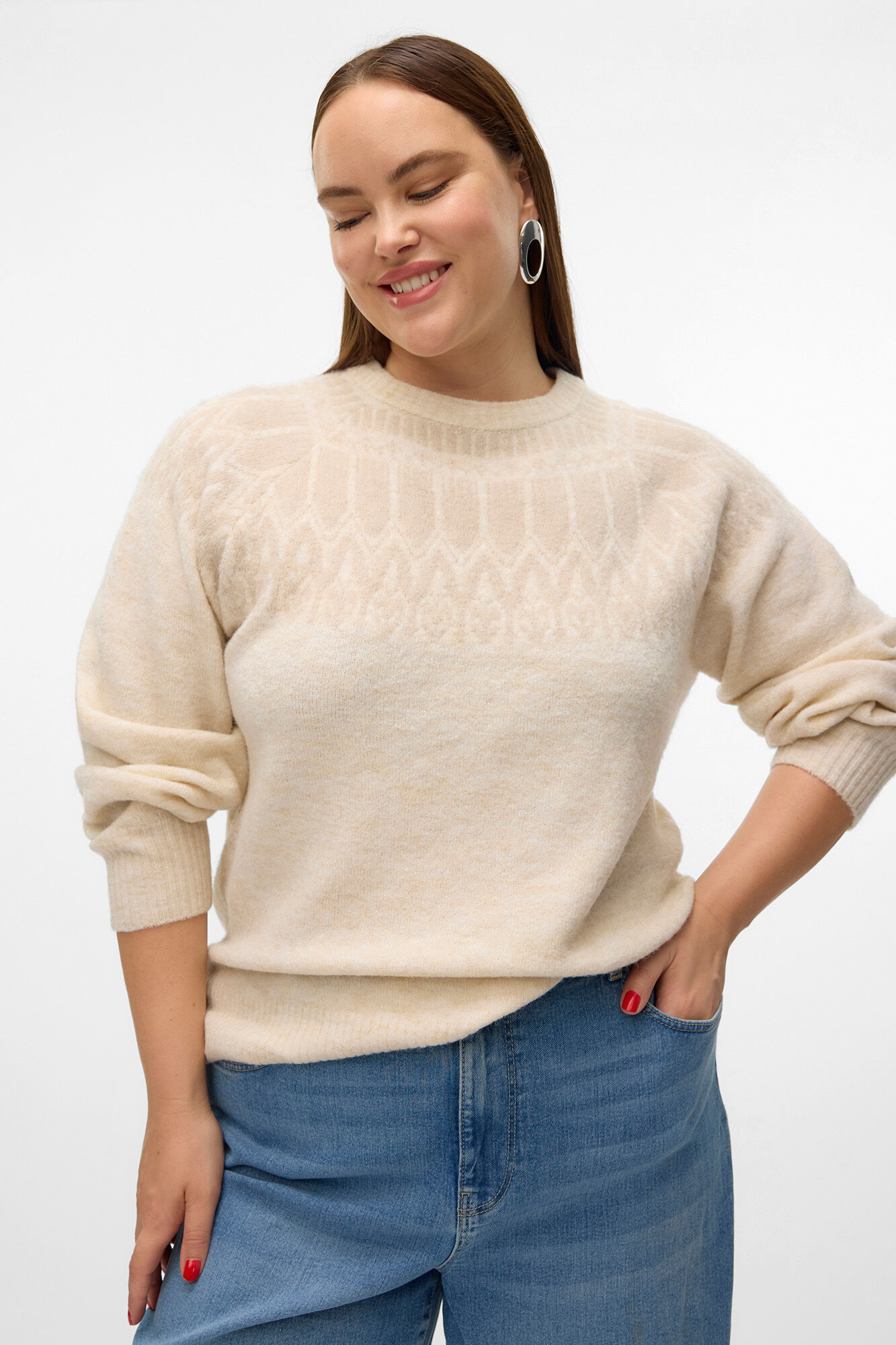 Vero Moda Curve Su&eacute;ter grego tamanho grande 