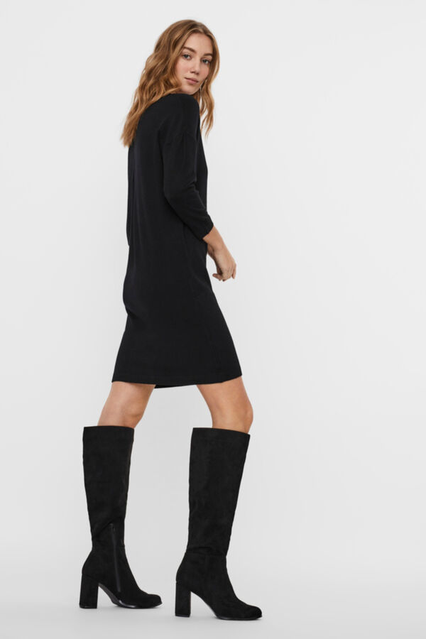 Vero Moda Vestido de punto midi Negro