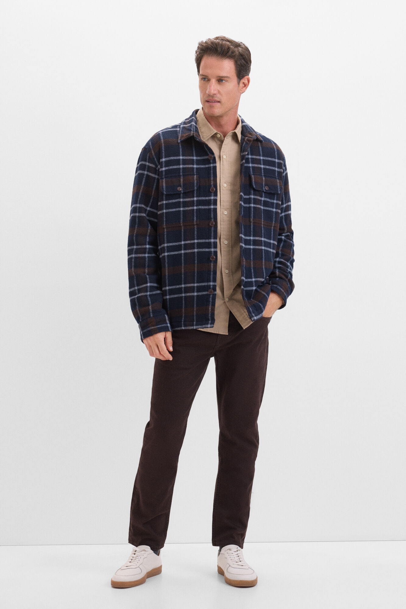 Cortefiel Sobrecamisa acolchoada xadrez