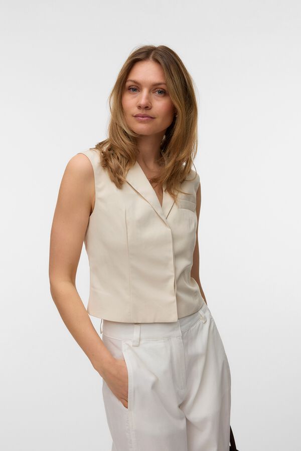 Vero Moda Colete de vestir Tostado