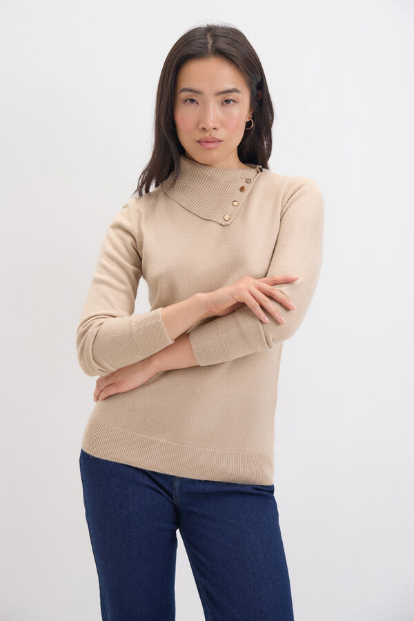 Cortefiel Camisola de toque suave Tostado