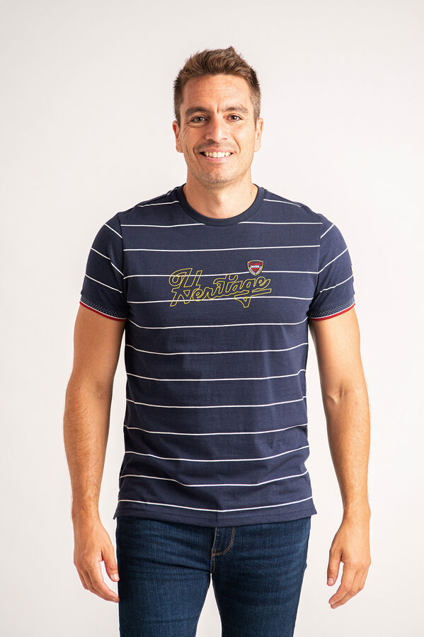 Privata T-shirt de manga curta 100% algod&atilde;o Azul