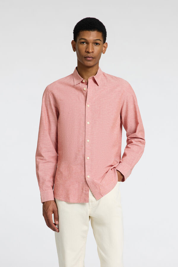 Selected Camisa de linho slim fit Subiu