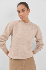 Cortefiel Camisola gola alta Castanho