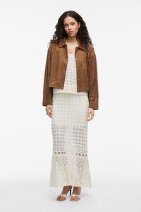 Vila Chaqueta antelina abotonada