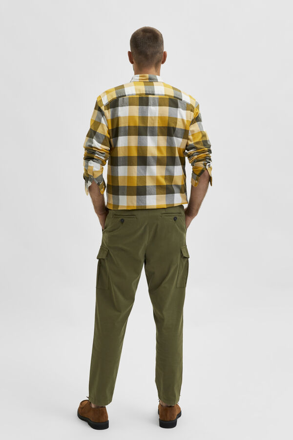 Selected Pantalón cargo slim fit Verde