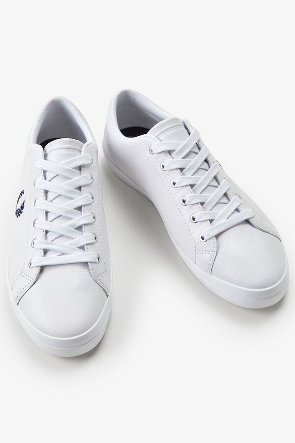 Fred Perry Sapatilhas Baseline pele Branco